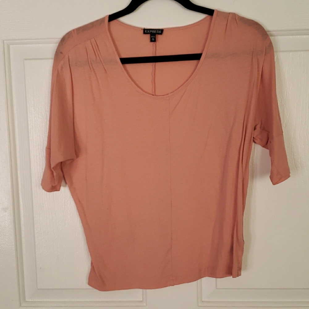 Express shirt,  light pink/salmon, xs